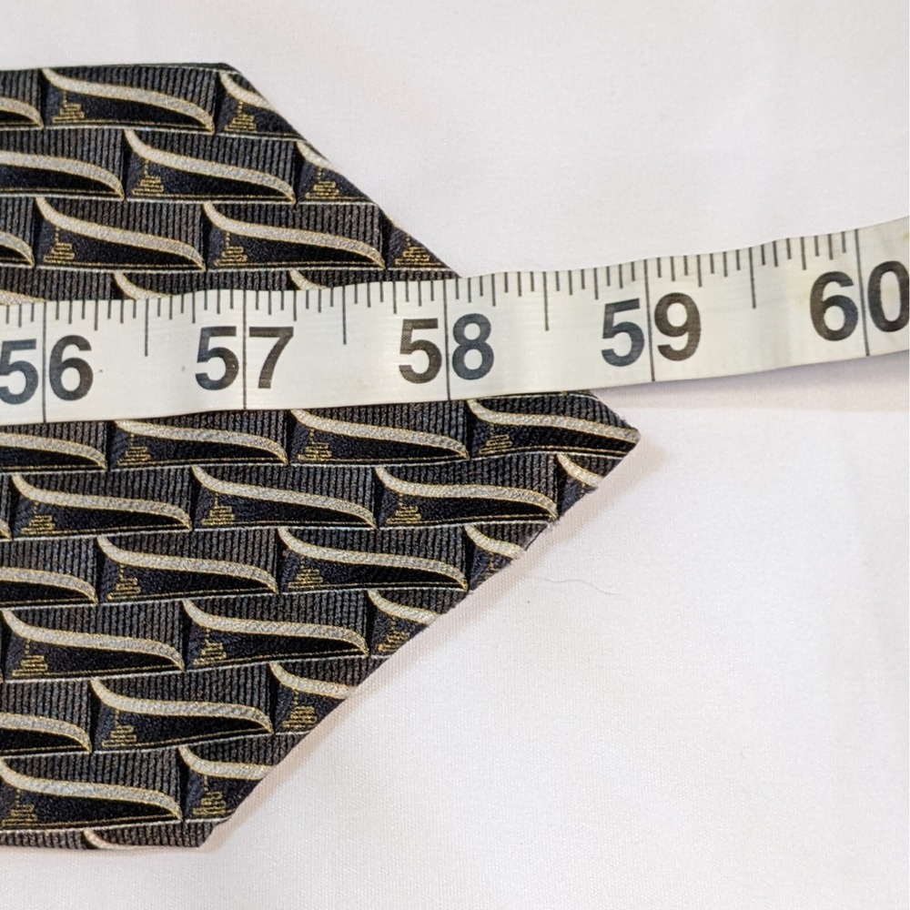Zylos George Machado Geometric Men's Neck Tie‎ 100% Silk Multi Color - Picture 5 of 6